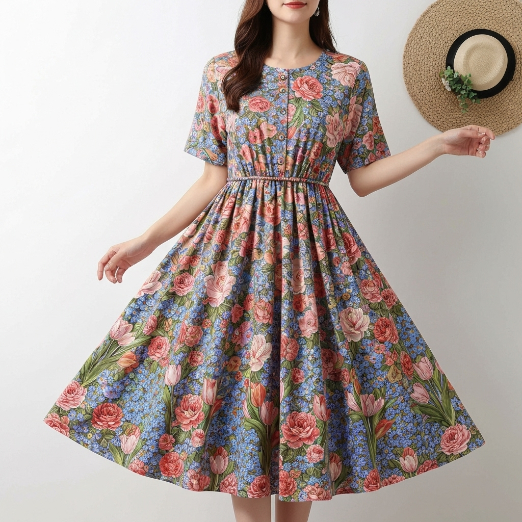 Dress Anak Boho Chic Floral