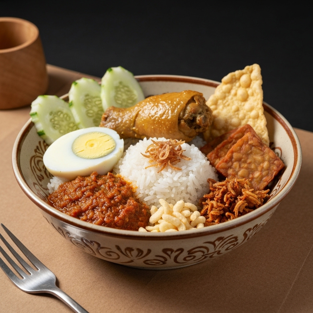 Nasi Uduk Komplit
