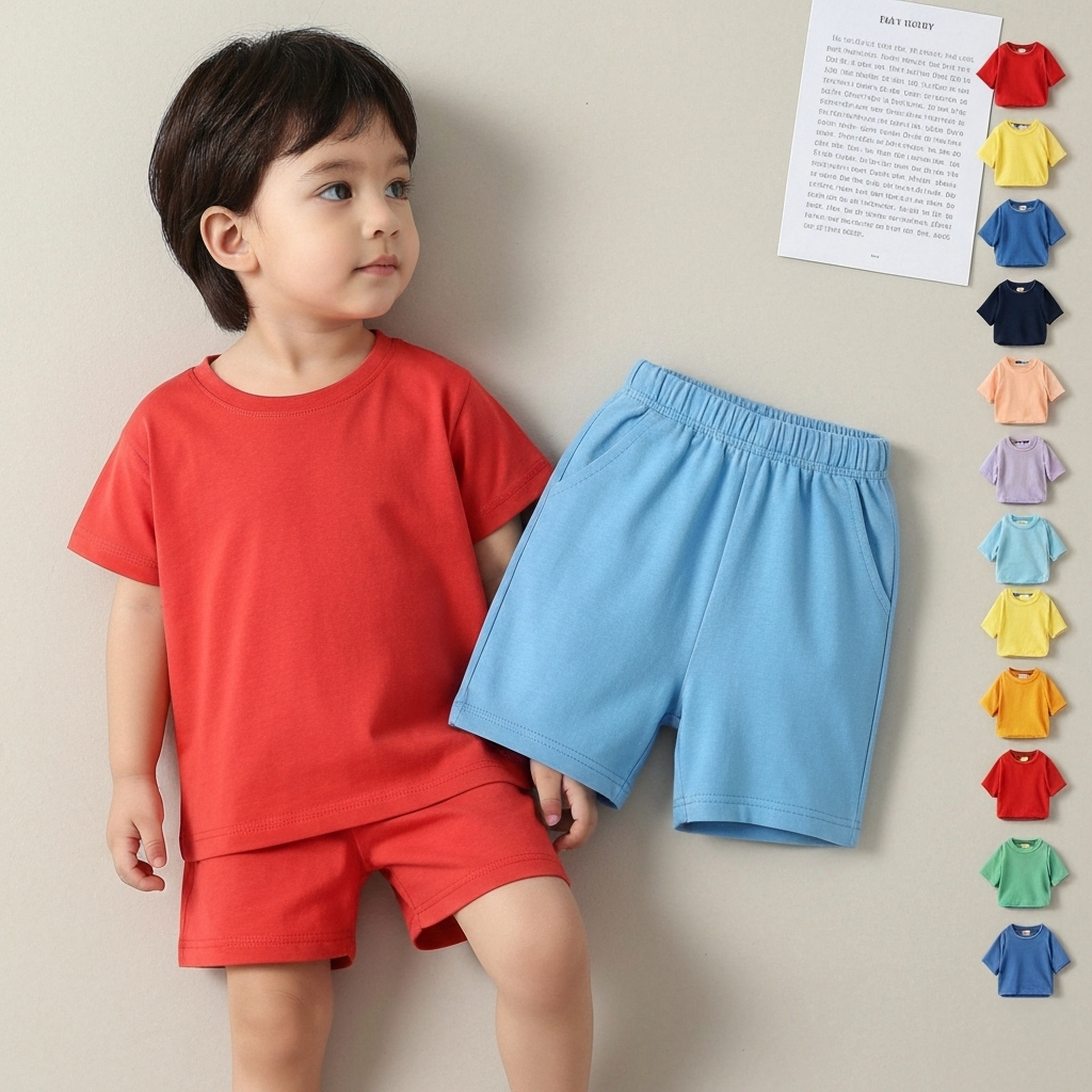 Setelan Kaos & Celana Anak Harian