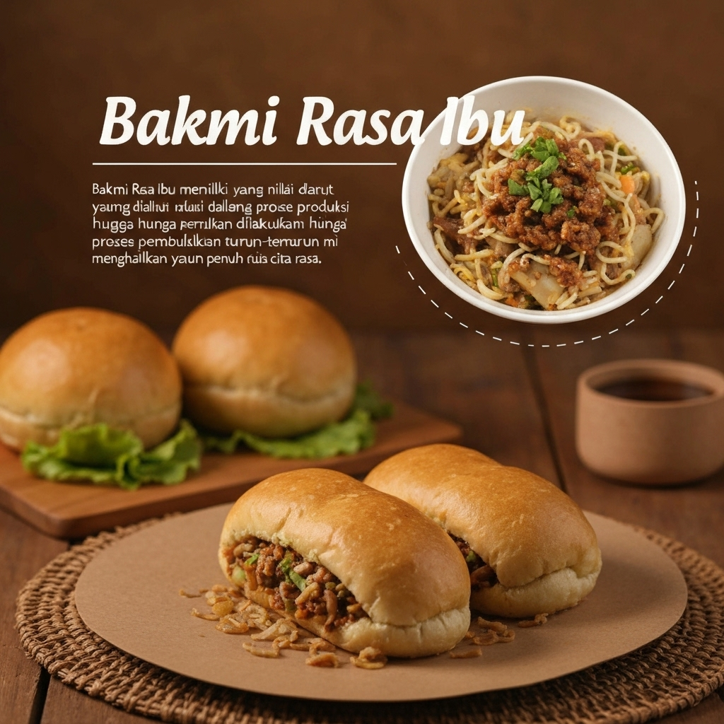 Bahan baku bakmi yang segar